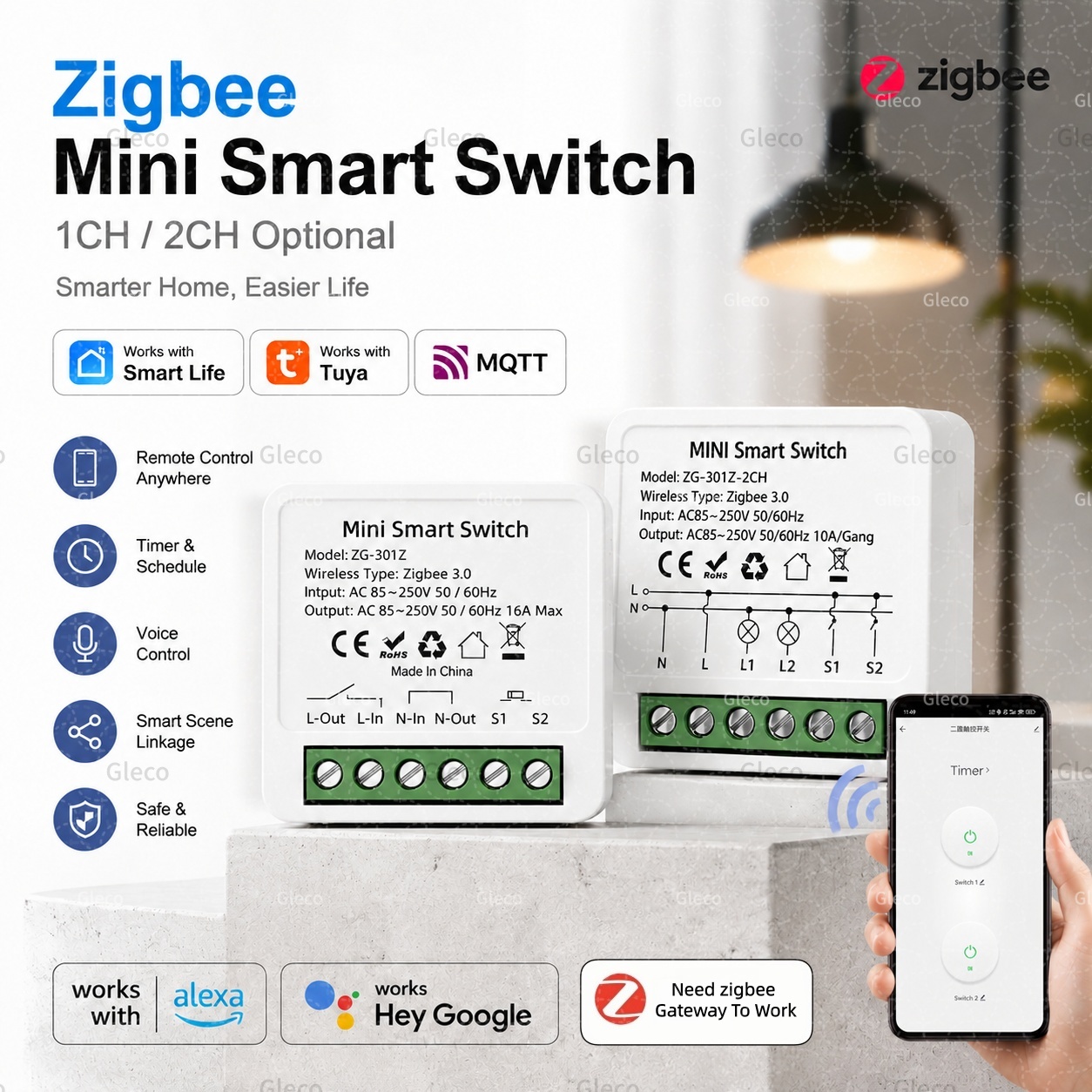 Zigbee Tuya Smart Switch Smart - Smart Home Hub 2 review and price