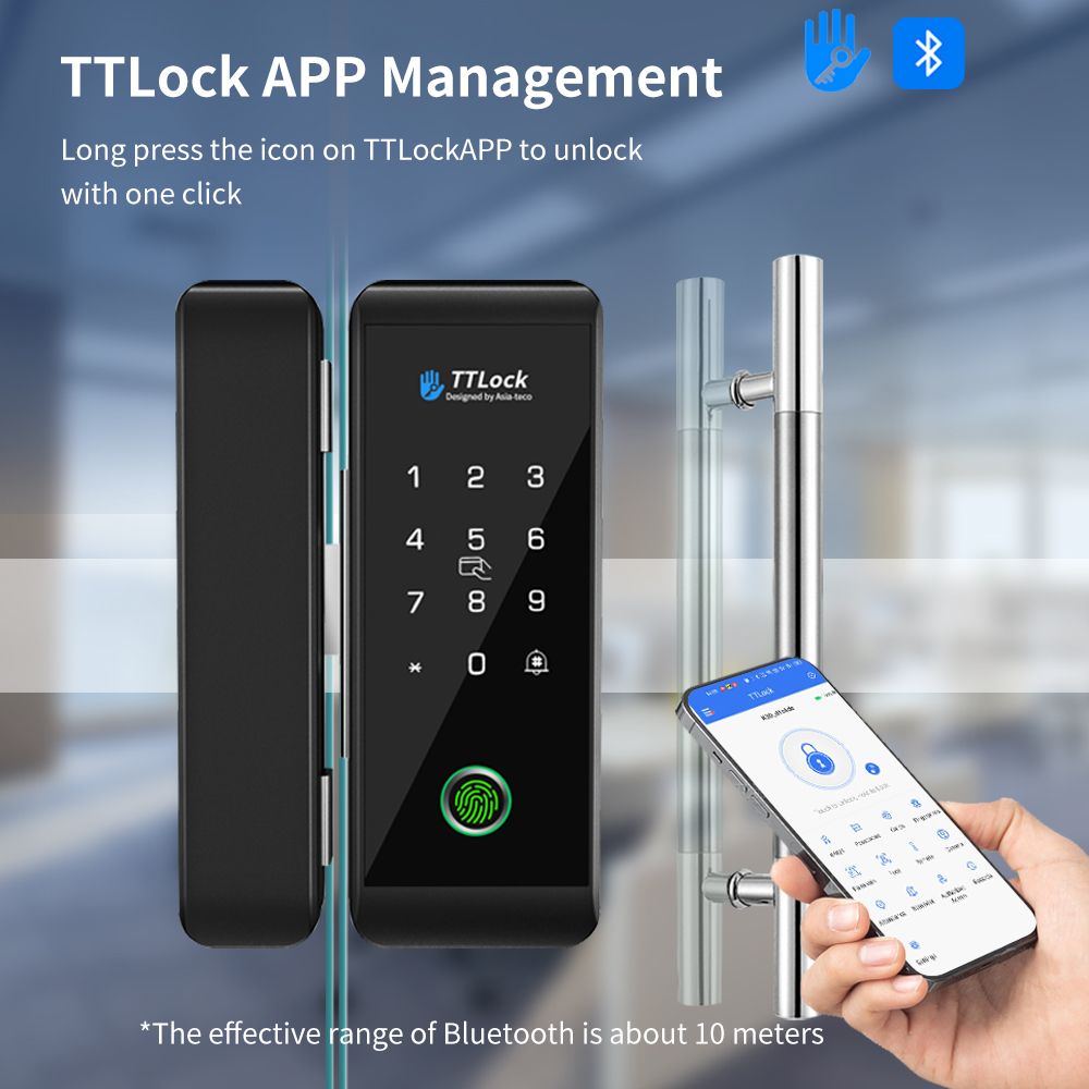 TTLOCK Smart Glass Lock Finger - Smart Home Door Lock review and price